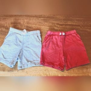 Boys 3T Carter's Sweat-shorts set of 2- gray and red